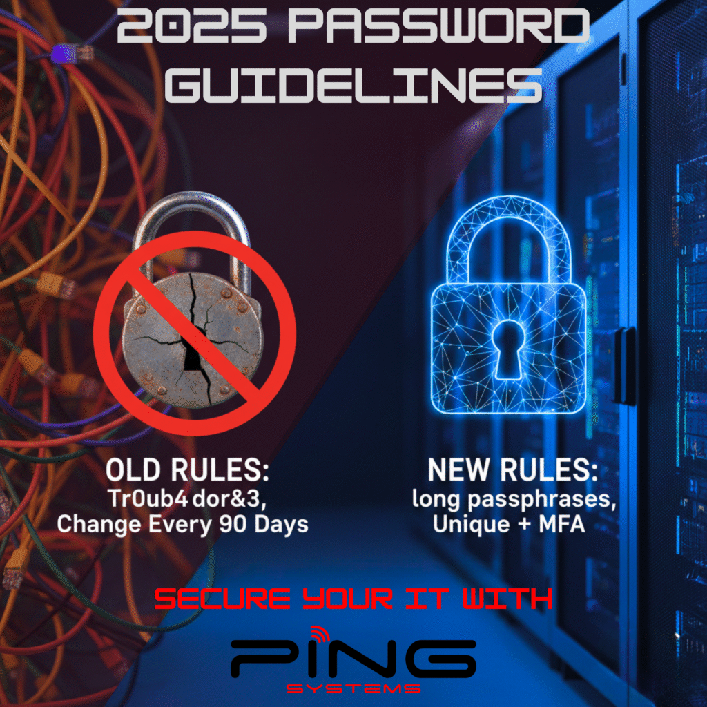 2025 Password Guidelines | PING SYSTEMS